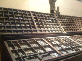 Old printing pins, OUP